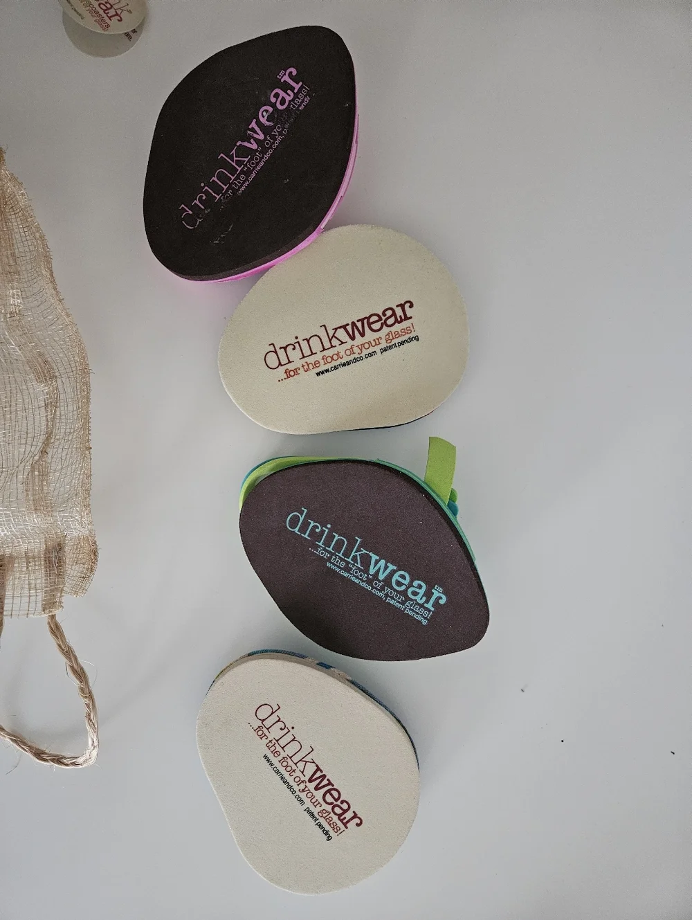 DRINKWEAR 4-Piece Flip Flop Coaster Set